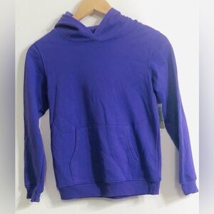 Girl’s hoodie kangaroo pocket pull over long sleeves purple.10/12